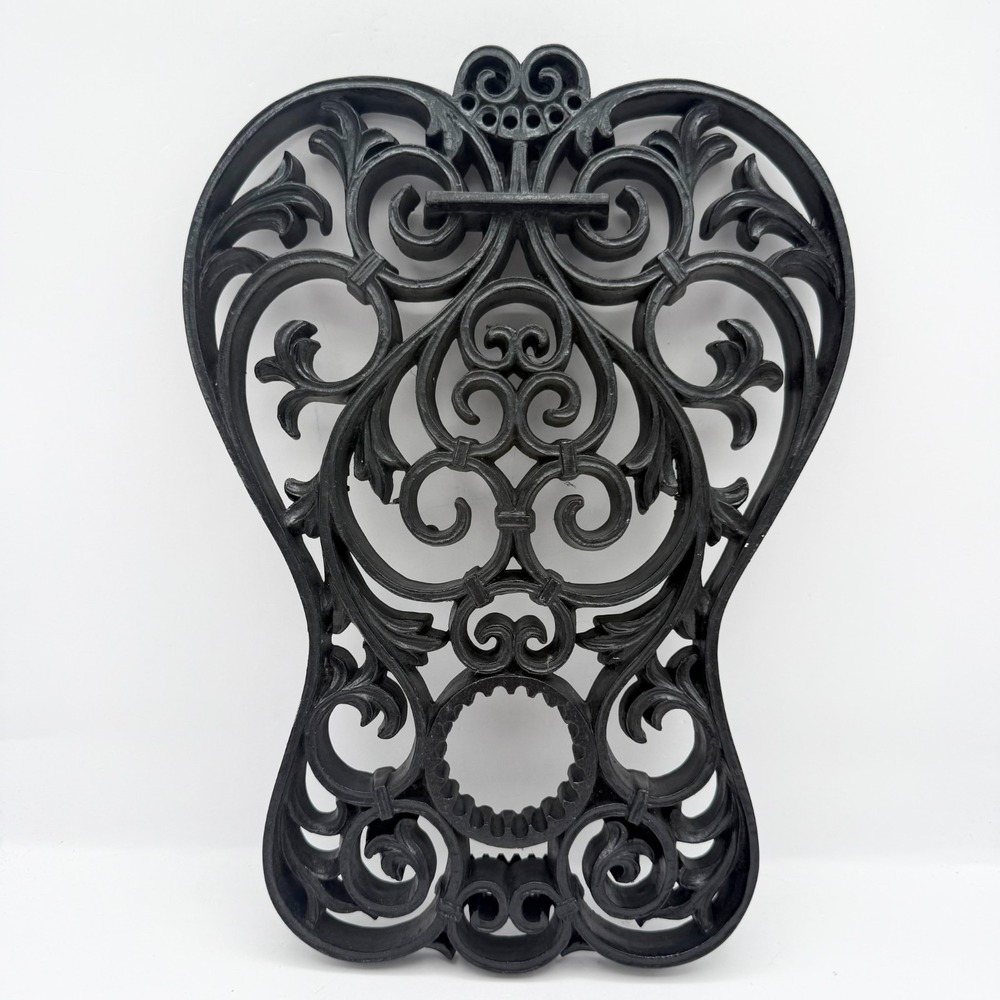 Burwood Products Company Vintage Decorative Guitar Wall Hanger ~ Black Scroll